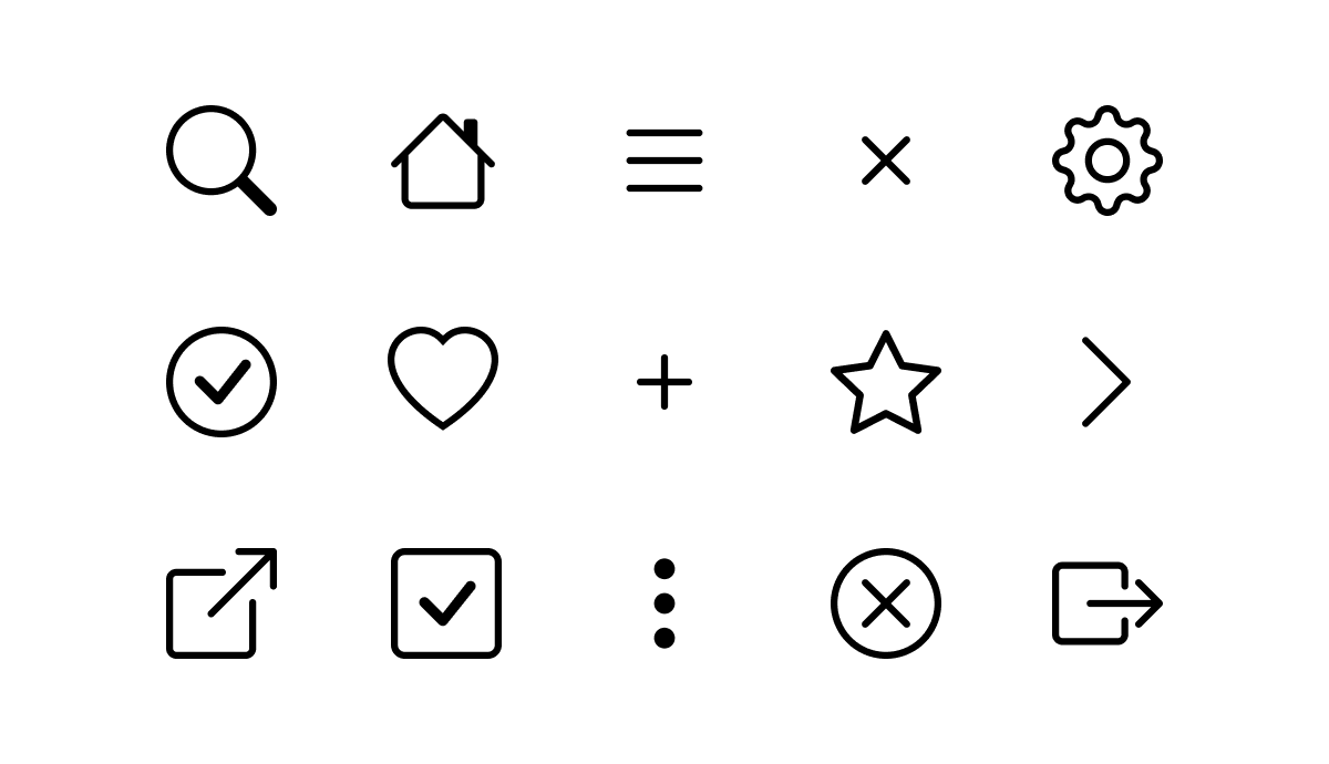 Bootstrap Icons iconen