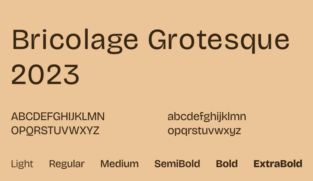 Bricolage Grotesque voorbeeld