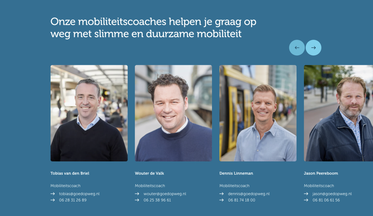 Goedopweg mobiliteitscoaches in slider