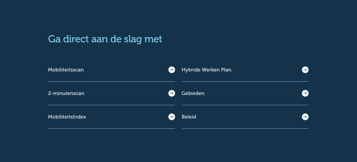 Goedopweg quicklinks direct aan de slag