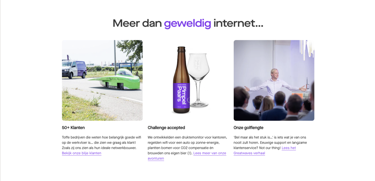 Greatwaves meer dan internet
