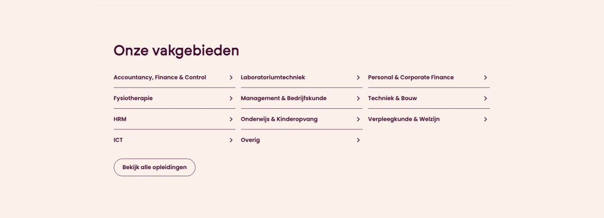 Habeo vakgebieden