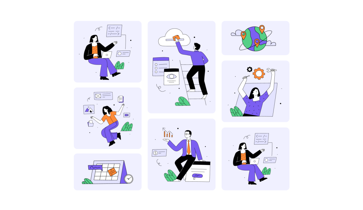 Illustration kit Yippy illustraties