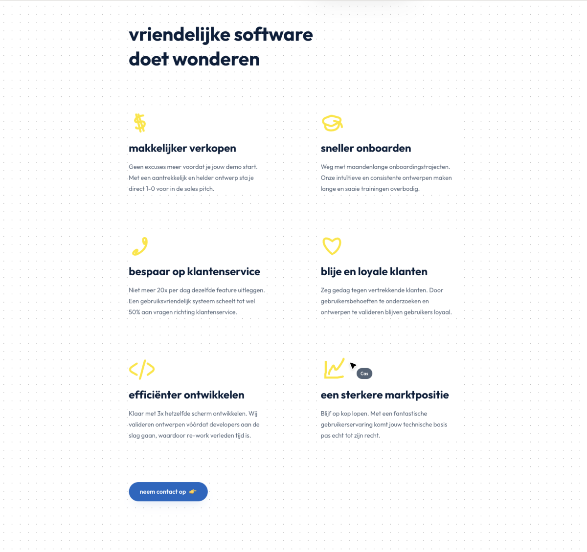 Less or more vriendelijke software