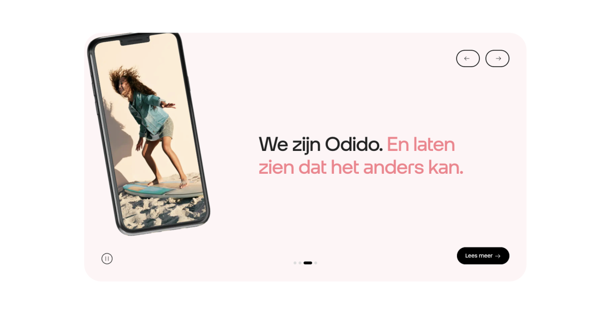 Odido slider