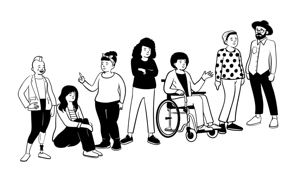 Open Peeps voorbeeld van illustratie van mensen