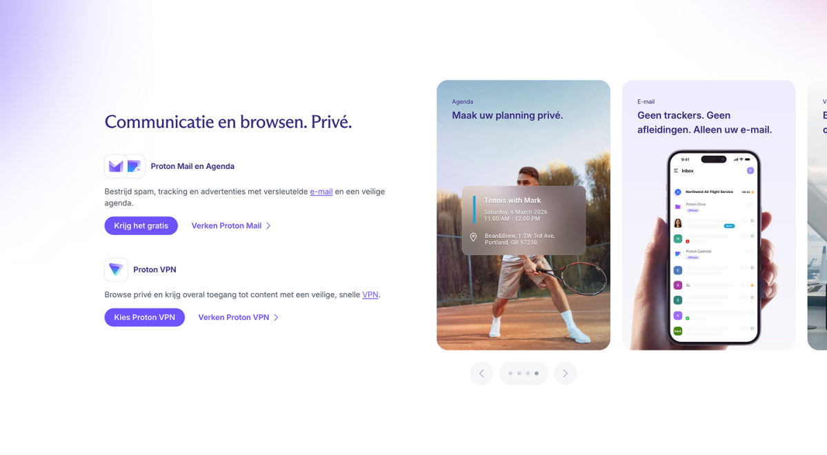 Proton prive communicatie