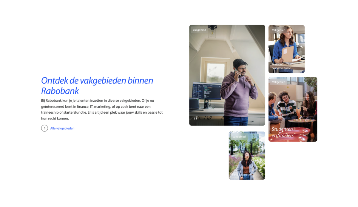 Rabobank vakgebieden