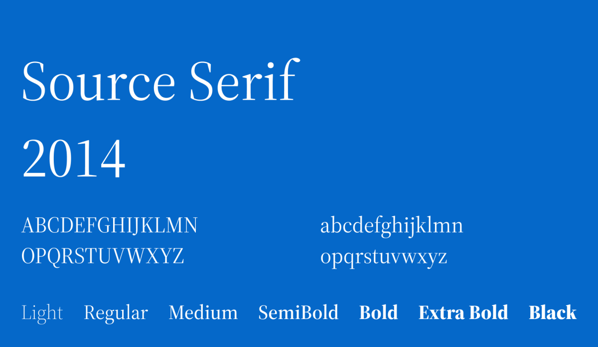Source Serif voorbeeld