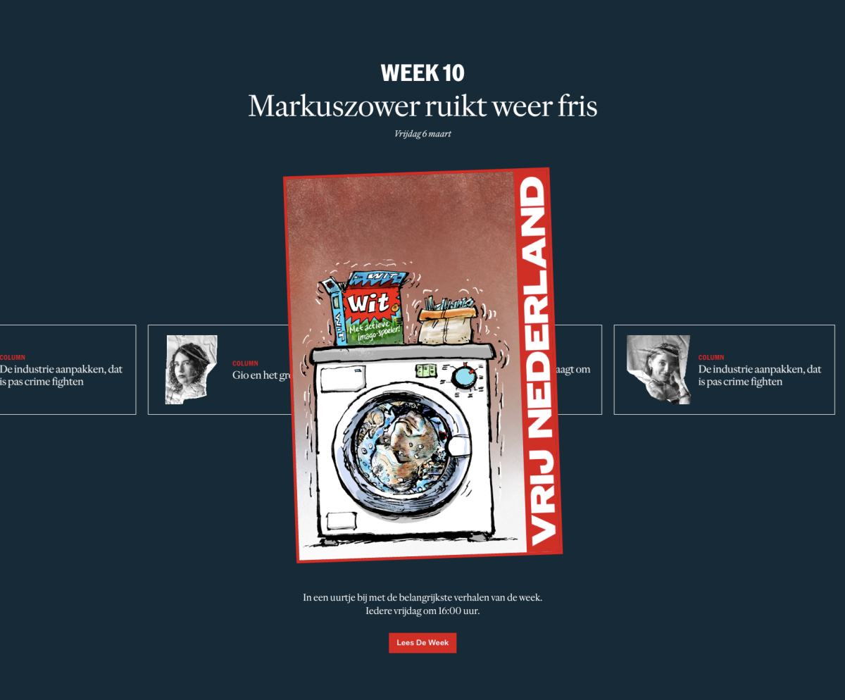 Vrij Nederland de week