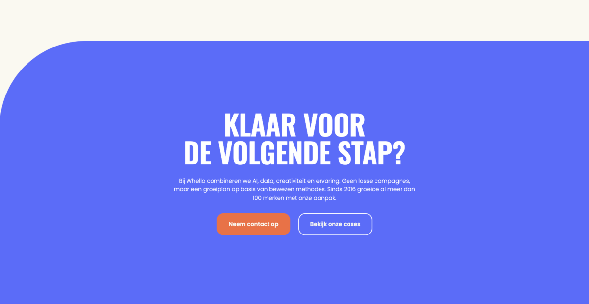Whello call to action banner
