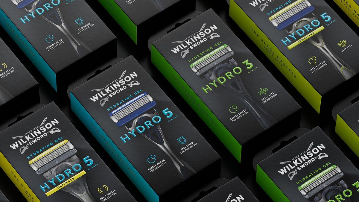 Wilkinson Sword branding verpakking