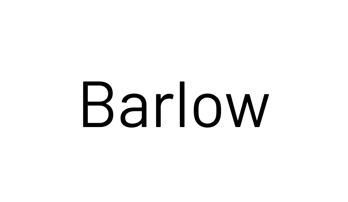Barlow lettertype