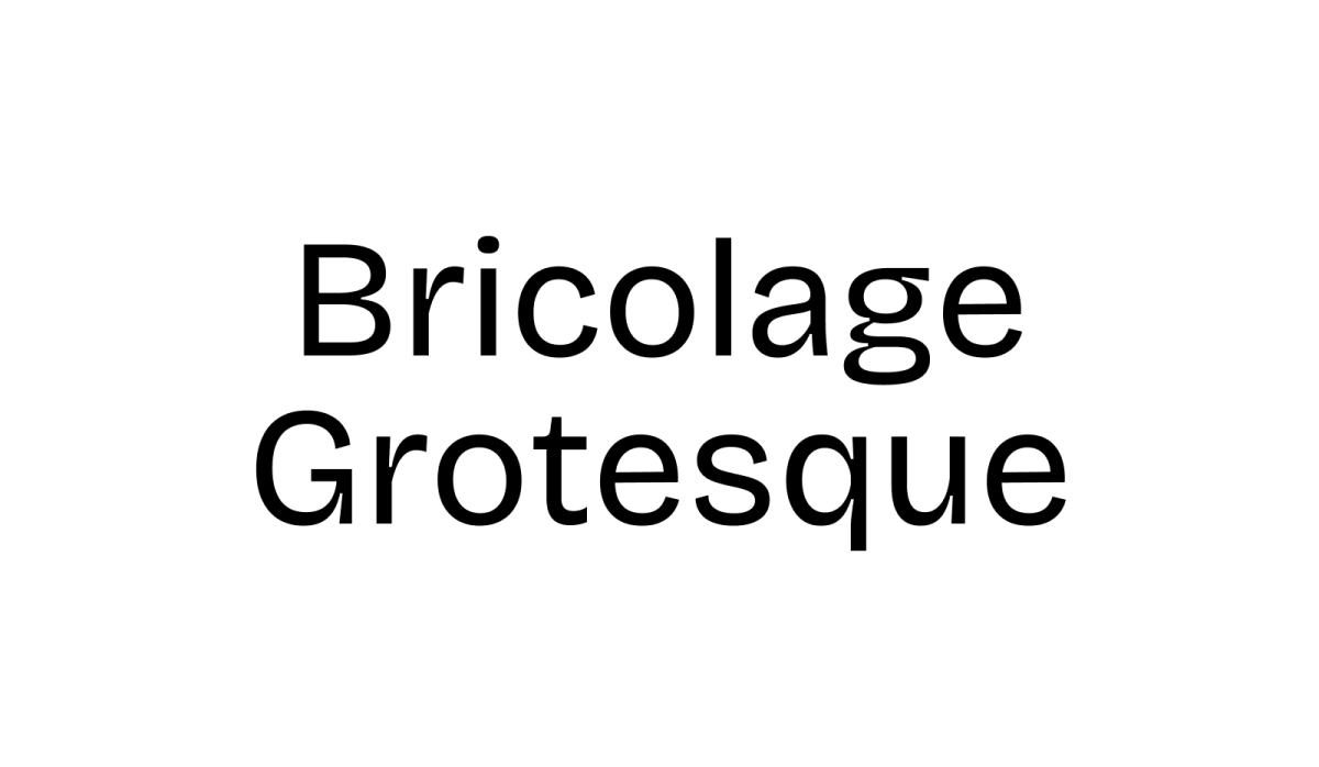 Bricolage Grotesque lettertype