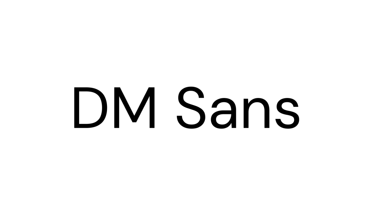 DM Sans lettertype