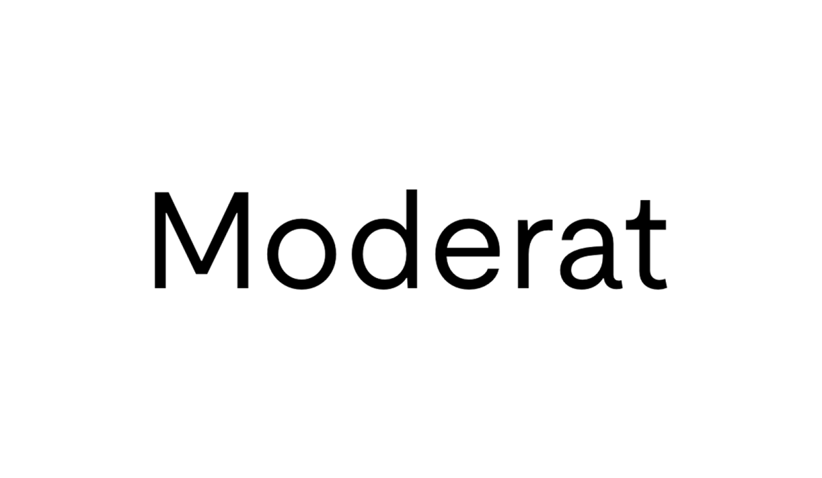 Moderat lettertype