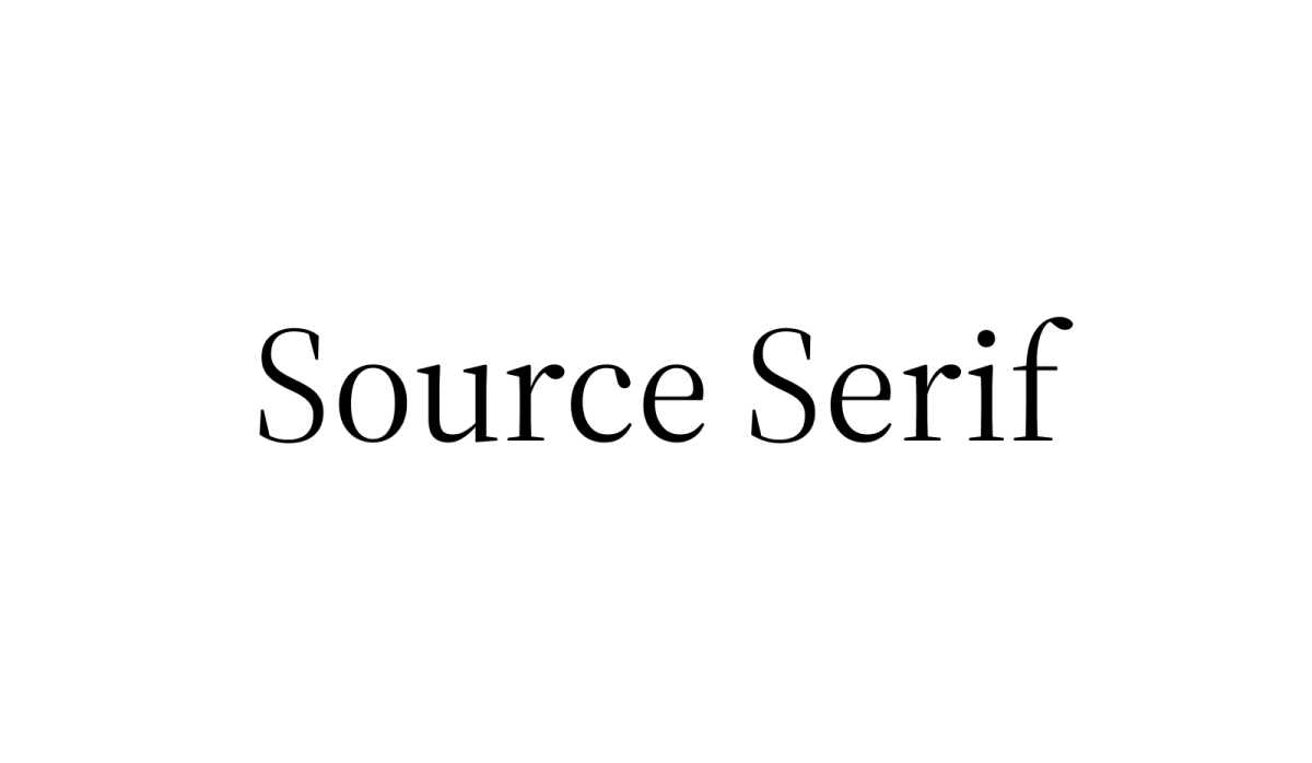Source Serif lettertype