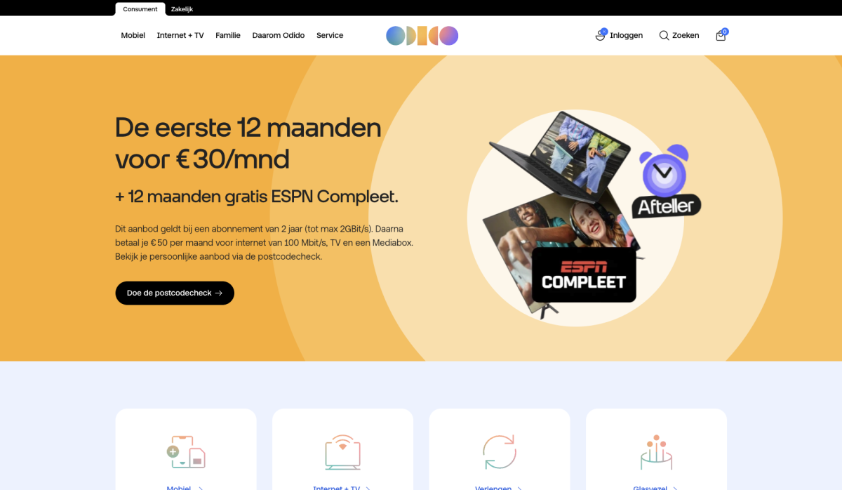 Website Odido