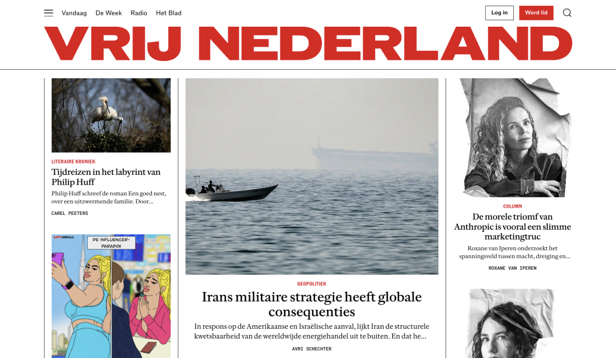 Website Vrij Nederland