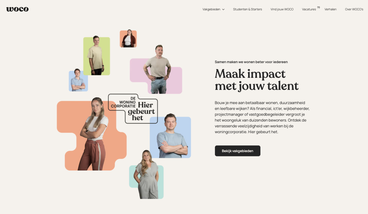 Website Werken bij de WOCO