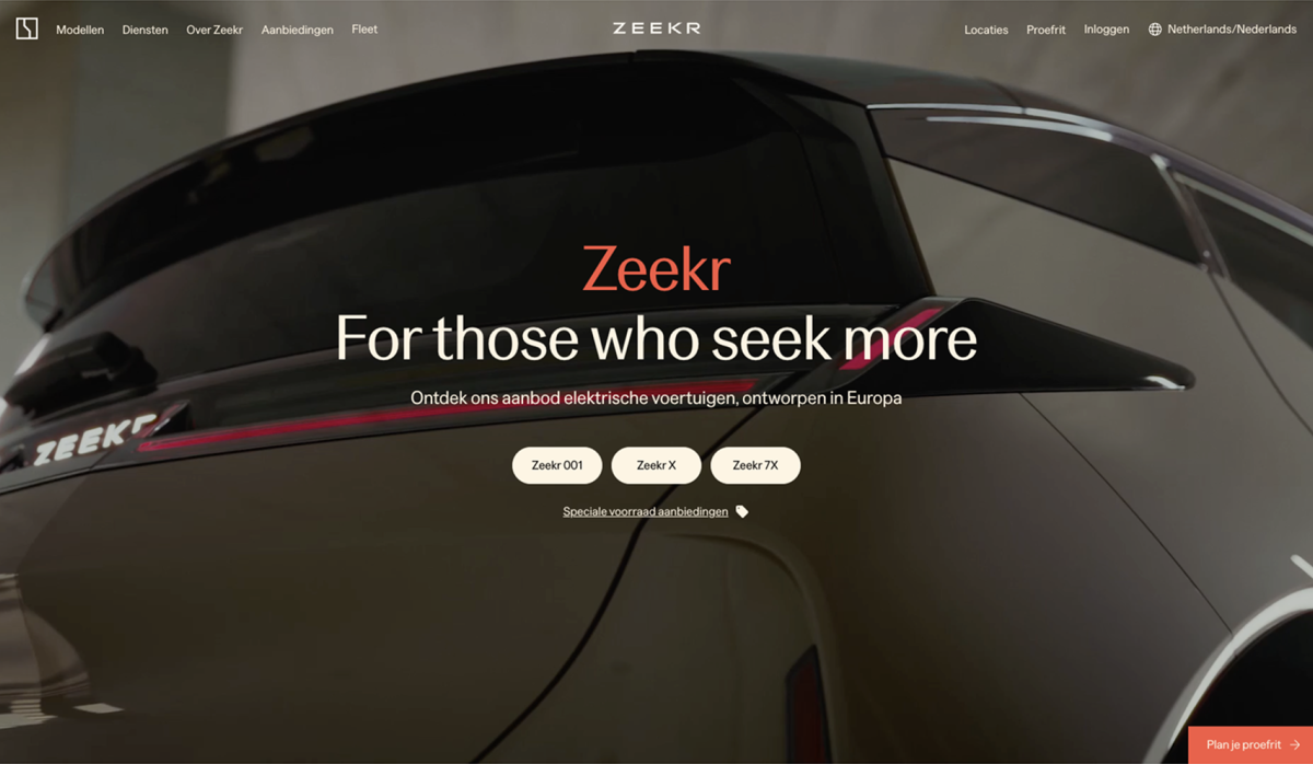 Website Zeekr