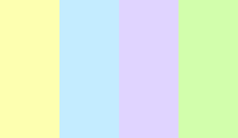Modern pastel kleurenpalet