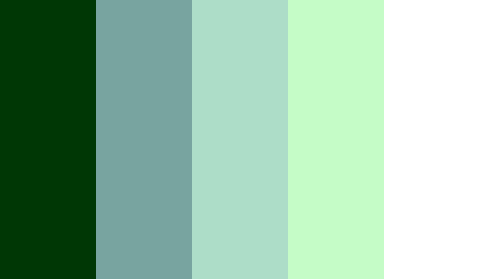 Turquoise kleurenpalet